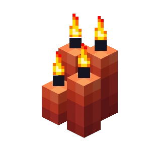 red candles from minecraft